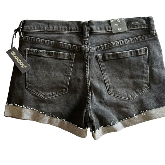 Blank NYC Women’s “The Fulton” Roll Up Distressed Black Shorts - Size 28 NEW - Picture 4 of 8